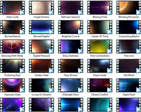 فوتیج کروماکی لکه های نوری Hot Spots