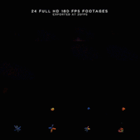  فوتیج پودر رنگی