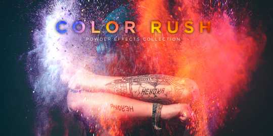  فوتیج پودرهای رنگی