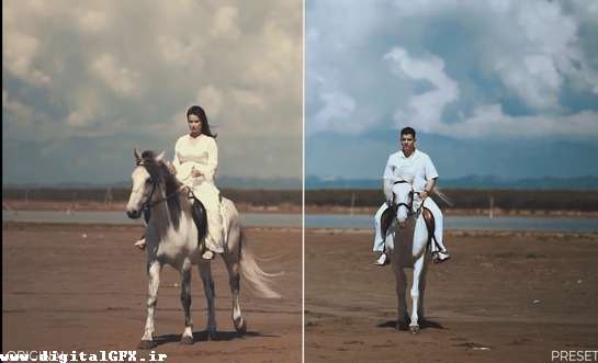 پریست تنظیم رنگ سینمایی برای پریمیر