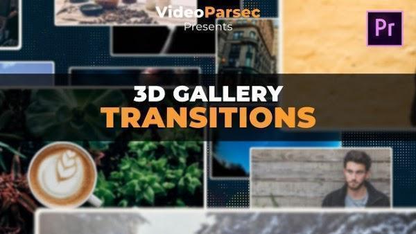دانلود پروژه اماده پریمیر ۳D Gallery Transitions