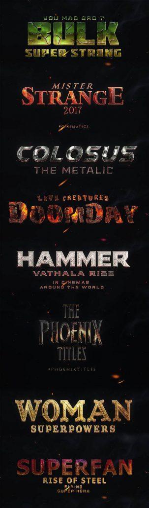 پروژه اماده ساخت تیزر و تریلر سوپر قهرمانان هالیوود