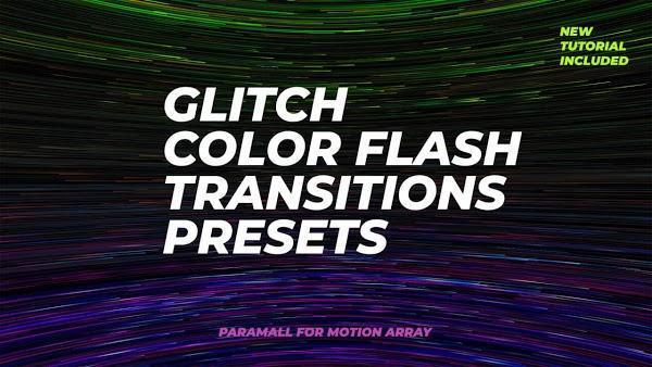 دانلود پریست ترنزیشن پریمیر Glitch Color Flash 