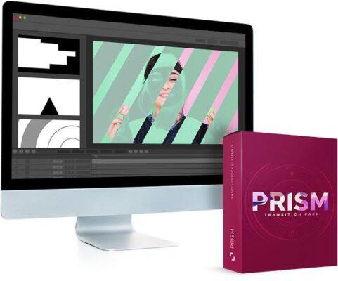 مجموعه ترنزیشن ویدیویی منشور شیشه ای برای تمامی نرم افزار های تدوین