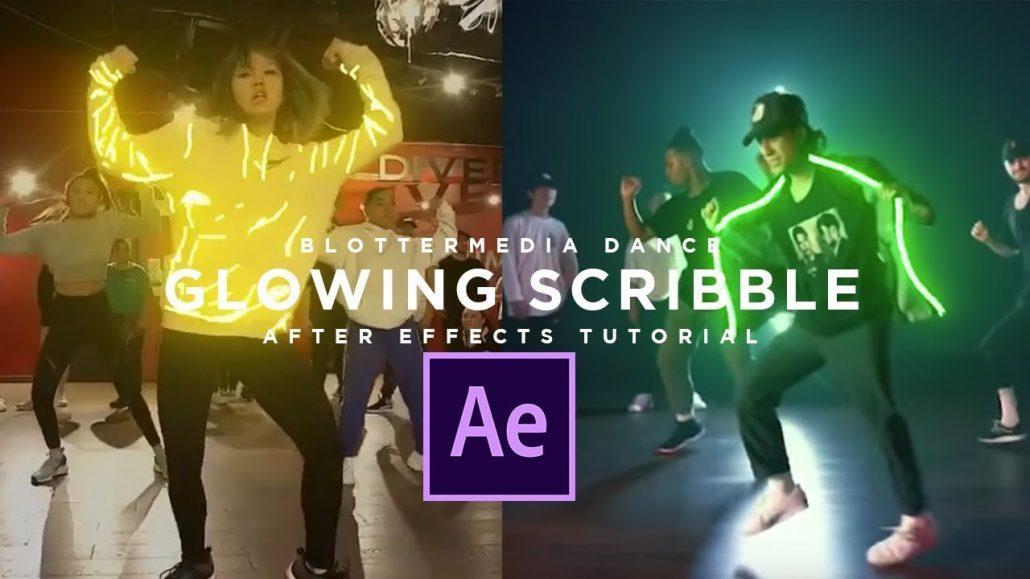 اموزش ایجاد جلوه نوری خطی بر روی ویدیو های رقص در افتر افکت