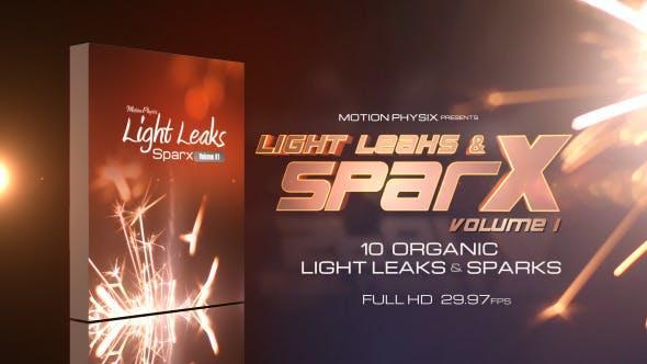 دانلود مجموعه فوتیج نشت نور و جرقه Light Leaks and Sparks Vol 1