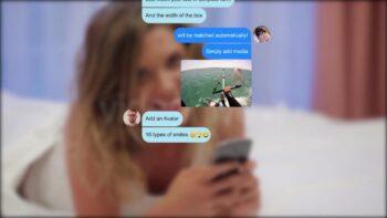 پروژه اماده ساختن اس ام اس و پیامک نمایشی Popular Messenger Builder