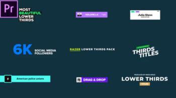 دانلود مجموعه زیرنویس پریمیر و افترافکت Lower Thirds – Razer