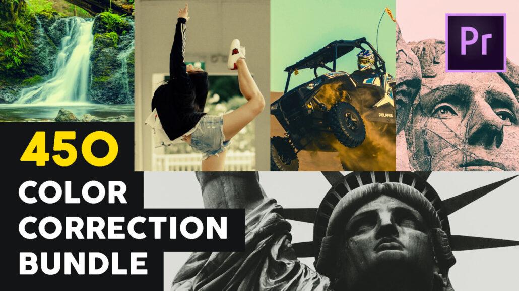 450 پریست و lut تنظیم رنگ اماده برای پریمیر