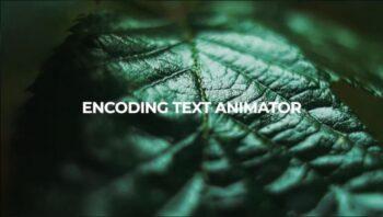 دانلود پریست افترافکت : انیمیشن متن بصورت رمزگذاری